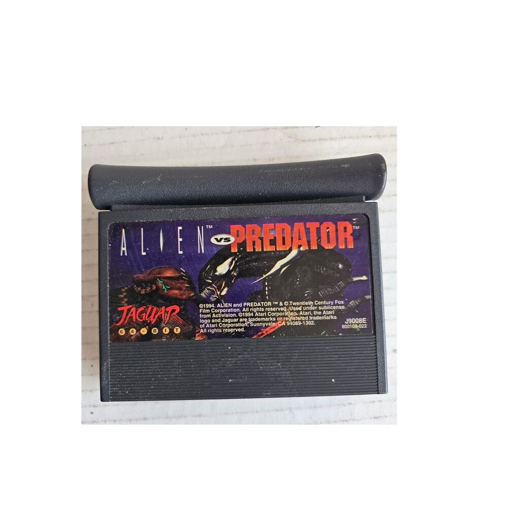 1994 Atari Jaguar Alien VS Predator 64-Bit Video Game Cartridge J9008E Untested